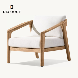 Nhà Máy Tùy Chỉnh Đồ Nội Thất Ngoài Trời Gỗ Tếch Sofa Đặt Phòng Chờ Ghế Cho Khách Sạn Khu Nghỉ Mát - Product Image 1