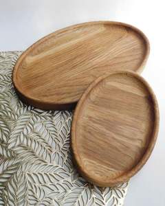 Grand plateau rustique avec travail artisanal du bois et charme vintage parfait pour la décoration intérieure et les besoins de service quotidiens - Product Image 3