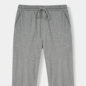 100% haute qualité hommes décontracté pantalon droit personnalisable respirant taille élastique léger couleur gris tissu Interlock - Product Image 2