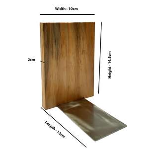 Fournisseur en gros de serre-livres en bois, fabricant de porte-livres uniques faits à la main, serre-livres carrés, bout de bureau pour étagères - Product Image 2