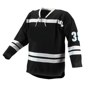 Vêtements de sport personnalisés Maillot de hockey sur glace Vêtements de sublimation Col en V pour adultes Maillots de hockey brodés personnalisés - Product Image 3
