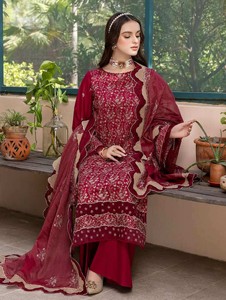 Élégante nouvelle robe de pelouse pakistanaise indienne vente chaude prête à porter 3 pièces manches longues salwar kameez - Product Image 6
