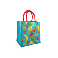 Sacs fourre-tout promotionnels en jute écologiques les mieux notés, à poignées imprimées, prix de gros, motif rayé, logo personnalisable