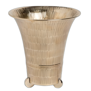 แจกันดอกไม้ฐานหินอ่อนทรงกรวยของตกแต่งในร่มหรูหราสีทองสำหรับบ้านสำนักงานและโรงแรมดีไซน์โดดเด่นราคาถูก - Product Image 6