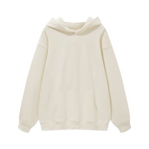 Sweat à capuche lourd de haute qualité sans capuche String Jumpers Coton Polyester Mélange Anti Pilling Hoodie - Product Image 1
