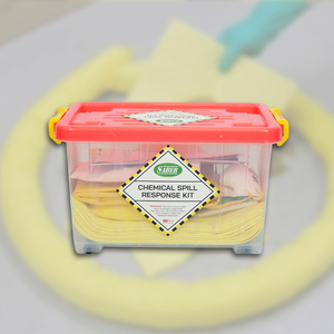 Kit de Réponse aux Déversements Chimiques 15L – Sac Souple Portable Absorbant les Acides – Ensemble de Nettoyage d'Urgence pour Laboratoire et Atelier - Product Image 3