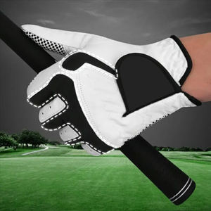 Guantes de golf para hombre con estampado de sublimación de la mejor calidad Guantes de golf de cuero suave Premium de alta calidad para adultos - Product Image 4