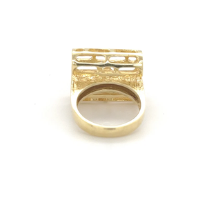 Bagues en grappe plaquées or jaune 18 carats de style rétro vintage pour femmes accessoires de bijoux de mariage et de fiançailles en alliage véritable - Product Image 2