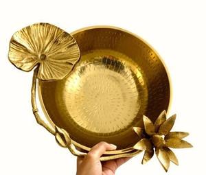 Soporte de chocolate de lujo moderno con soporte de chocolate pulido dorado para servir chocolate y postre, artículo de cocina de mesa - Product Image 3