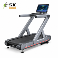 Treadmill Komersial SK dengan Area Lari 1570x600mm, Motor AC 3HP, Kecepatan 20 KPH, dan Kemiringan 20 Persen untuk Latihan Kardio di Gym