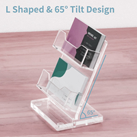 OEM-Service Acryl-Tischkartenhalter im Modernen Stil, Kundenspezifisches Design, Umweltfreundlich, Transparent und Leichtgewichtig
