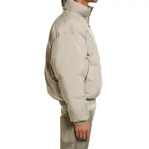 Chaqueta de Plumón de Invierno para Hombre de Alta Calidad, con Cierre, Acolchada, Gruesa, Holgada, Estilo Puffer - Product Image 3