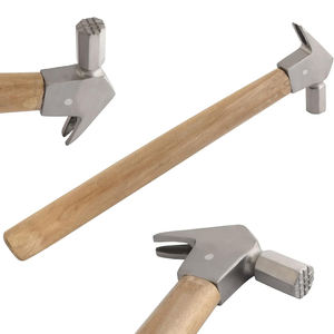 Profesional reutilizable respetuoso con el medio ambiente Horse Shoe Hoof Farrier Octagon Nail Driving Hammer con mango de madera - Product Image 1