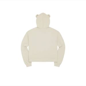 Sudadera con capucha clásica con orejas de oso para mujer, ropa informal acogedora Adorable, ropa de descanso de estilo callejero con orejas de oso bonitas, Sudadera con capucha Natural - Product Image 2