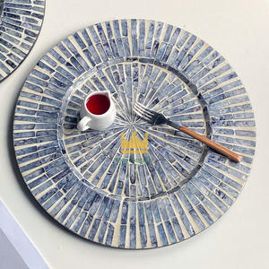 Placa de cargador de nácar de nuevo diseño, Pacemat para mesa de eventos de boda decorativa de Vietnam - Product Image 1