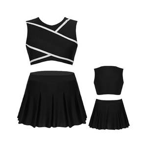Ensemble de tenue de cheerleading pour filles |   Uniforme de cheerleading personnalisé avec logo imprimé |   Coupe athlétique confortable |   Vêtements d'équipe |   100% polyester - Product Image 6