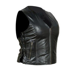 Gilet de moto pour homme en cuir souple de haute qualité, réversible, respirant, décontracté, hiver 2023, très vendu - Product Image 3
