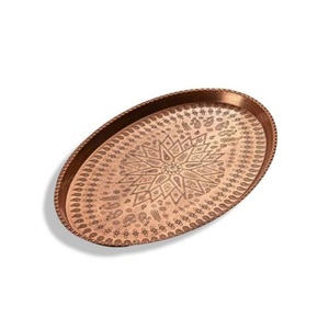 Bandeja DE SERVICIO DE Metal niquelado brillante para desayuno Catering Vajilla Decoración de mesa utilizada en la cocina para servir - Product Image 2