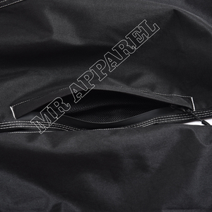 กางเกงคาร์โก้ปักตะเข็บสีดำกันน้ำพร้อมเข็มขัดปรับได้มีซิปด้านหน้าและกระเป๋าคาดเอว - Product Image 5