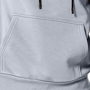 Fabricants Impression personnalisée de haute qualité du logo Pull-over Oversize Solid Color basics Men's Sweatshirt Hoodies - Product Image 2