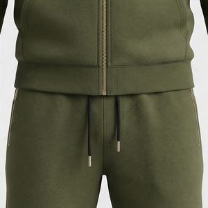 Ensemble de survêtement pour homme en molleton de coton, respirant, pour la course à pied, la mode de rue, design personnalisé, vêtements de sport, de fitness et de gym - Product Image 5