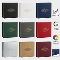 Boîte cadeau rigide de luxe pour bijoux, emballage en papier avec logo personnalisé imprimé