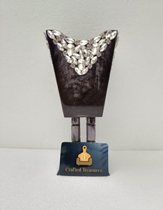 Premium Quality Epoxy Resin Incense <b>Burner</b> Bakhoor <b>Burner</b> With Luxurious embellished large crystal or rhinestone floral Mubakhar - Product Image 5