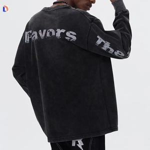 T-shirt en coton surdimensionné imprimé Vintage Wash vente en gros de t-shirts graphiques en microfibre de haute qualité - Product Image 5