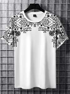 T-shirts pour hommes en coton 100% tricoté de haute qualité, imprimés sur mesure, écologiques, respirants, à séchage rapide, anti-plis, manches courtes - Product Image 4