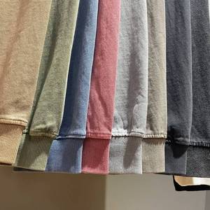 Camiseta lisa de manga larga de gran tamaño para hombre, camiseta de manga larga de algodón, camiseta de ácido Vintage con estampado personalizado para hombre - Product Image 3