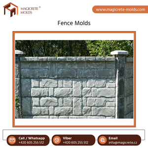 Huge Sale on Standard Quality Elegant Design Double Side Concrete Fence Wall Mold for Wholesale Purchase at Low Price - Product Image 2