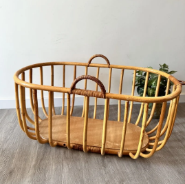 Cama de ratán para bebé, cuna, cama de bebé suave, diseño de cuna de peluche, casa de muñecas de madera para niños, juguetes al mejor precio, nuevo embalaje estándar Unisex de Bambú - Product Image 6