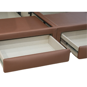 Juego de Cabecero con Base de Almacenamiento de Acero y Cuero Sintético Premium Nature Ice, con Doble Elevación Hidráulica, Cómodo, Duradero y Único - Product Image 5