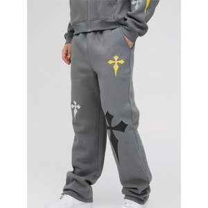 Pantalones y Pantalones Deportivos de Hombre, de Algodón y Felpa, Estilo Jogger, Pierna Ancha, de la Mejor Calidad - Product Image 4