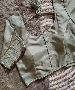 Diseñador Georgette bordado secuencia trabajo listo para usar blusa ropa de boda mujeres cosidas readymade bajo precio al por mayor ropa Surat - Product Image 1