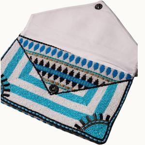 Bolso Bandolera de Lona con Cuentas y Diseño de Ojo Turco - Product Image 3