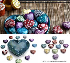 ของตกแต่งบ้านไม่เหมือนใครถาดรักลายหัวใจเทอร์ควอยซ์งานหัตถกรรมอินเดียงานโบราณหรูหราทันสมัย - Product Image 2