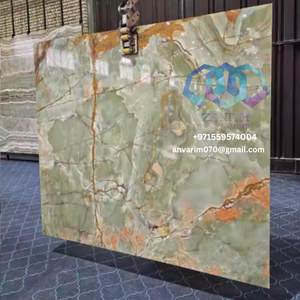 แผ่นหินอ่อนโอนิกซ์ขัดเงาหลากสีแผ่นผนังตกแต่งสำหรับการตกแต่งภายในสำหรับ USA UAE ซาอุดิอาระเบีย - Product Image 4