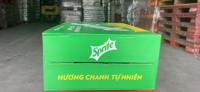 Vente en gros de 320ml x 24 canettes d'eau saturée gazéifiée Spritee avec un goût frais de citron vert Emballage de boisson gazeuse faible en gras