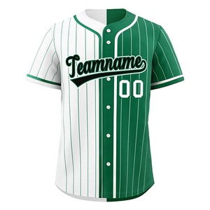 New Season College League Striped <b>Patchwork</b> Multicolor Baseball <b>Shirts</b> Custom Team Sublimated Embroidery Baseball Jersey - Product Image 2