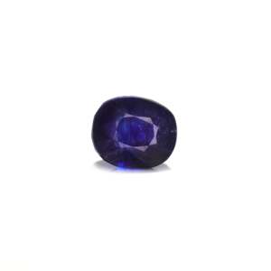 Saphir bleu facetté 5,3 carats, pierre précieuse naturelle, taille 10 mm, traitement thermique, hauteur 8 mm, hauteur de l'élément 6 mm, hauteur de l'item 3 mm - Product Image 1