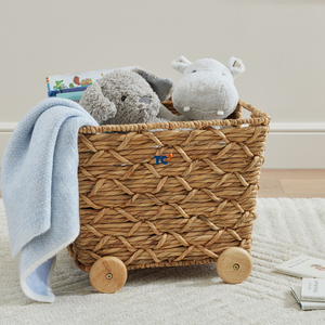 Thanh Cong Handicraft's Custom Natural Woven Rustic <b>Water</b> <b>Hyacinth</b> <b>Basket</b> Handmade Natural Storage <b>Baskets</b> - Product Image 3