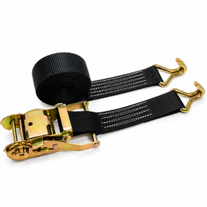 Correas de Amarre Provina Negras de 38 mm (1.5 Pulgadas) de Alta Resistencia con Certificación CE, Material de Poliéster, Ganchos Dobles en J, 5000 kg - Product Image 4