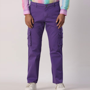 Pantalon de jogging cargo décontracté pour hommes Pantalon à taille haute avec cordon de serrage Conception légère avec plusieurs poches Pantalon cargo pour hommes - Product Image 1