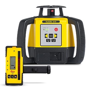 Leicas RugbyS 640 (LG6011154) Niveau laser rouge rotatif industriel OEM DIY avec récepteur Rod Eye 120 - Product Image 2