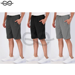 Pantalones cortos deportivos de calle alta para hombre, de secado rápido, ligeros, holgados, para gimnasio, correr, entrenamiento, bolsillos, rendimiento sólido, etiqueta OEM - Product Image 2