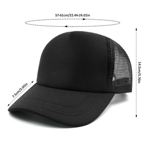 Sombrero de camionero para deportes al aire libre con logotipo personalizado para hombres y mujeres, gorra a cuadros de malla de espuma de cuerda lisa de lona vaquera de terciopelo al por mayor en stock - Product Image 5