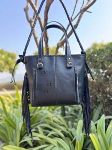 Sac fourre-tout en cuir de vachette véritable de haute qualité pour femmes, avec franges faites à la main, bandoulière style western, sac en cuir véritable pour filles - Product Image 5