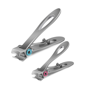 Professional 2pcs <b>Cutter</b> Stainless Steel Toe <b>Nail</b> Clipper Scissors Finger <b>Nail</b> Manicure <b>Set</b> With Metal Box - Product Image 1