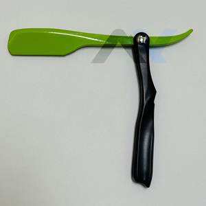 Navaja de Afeitar Profesional Tipo Pinza, Ligera, Plegable, con Mango de Plástico, Soporte de Hoja de Acero Inoxidable, Navaja Facial de Precisión - Product Image 3